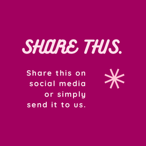 Share this on social media or simply send it to us